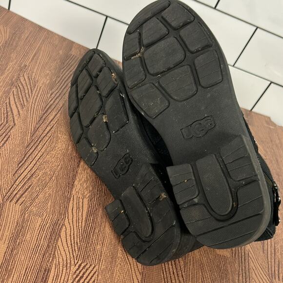 Ugg Boots Booties Harrison Zip Women’s Size 8.5 Leather + Suede 1121754 - Picture 6 of 7